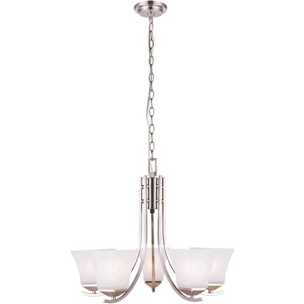 Design House Torino 5-Light Satin Nickel Chandelier 514836